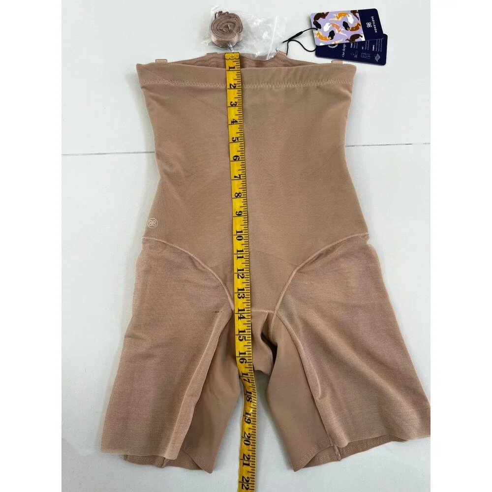 HoneyLove SuperPower Short Slimming Compression Shapewear Sand Nude NEW XS Snag